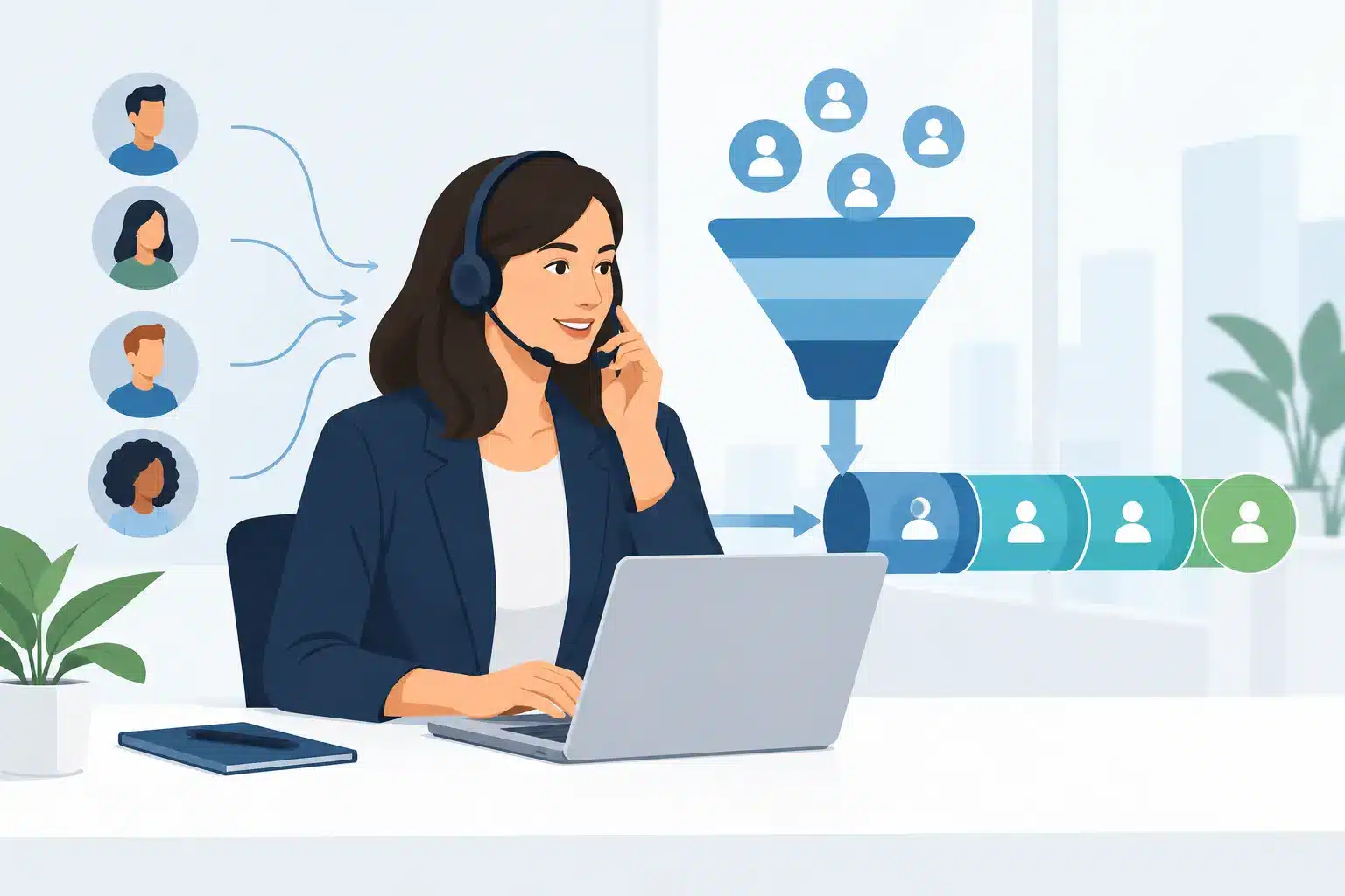 Professionel telemarketing, der skaber pipeline
