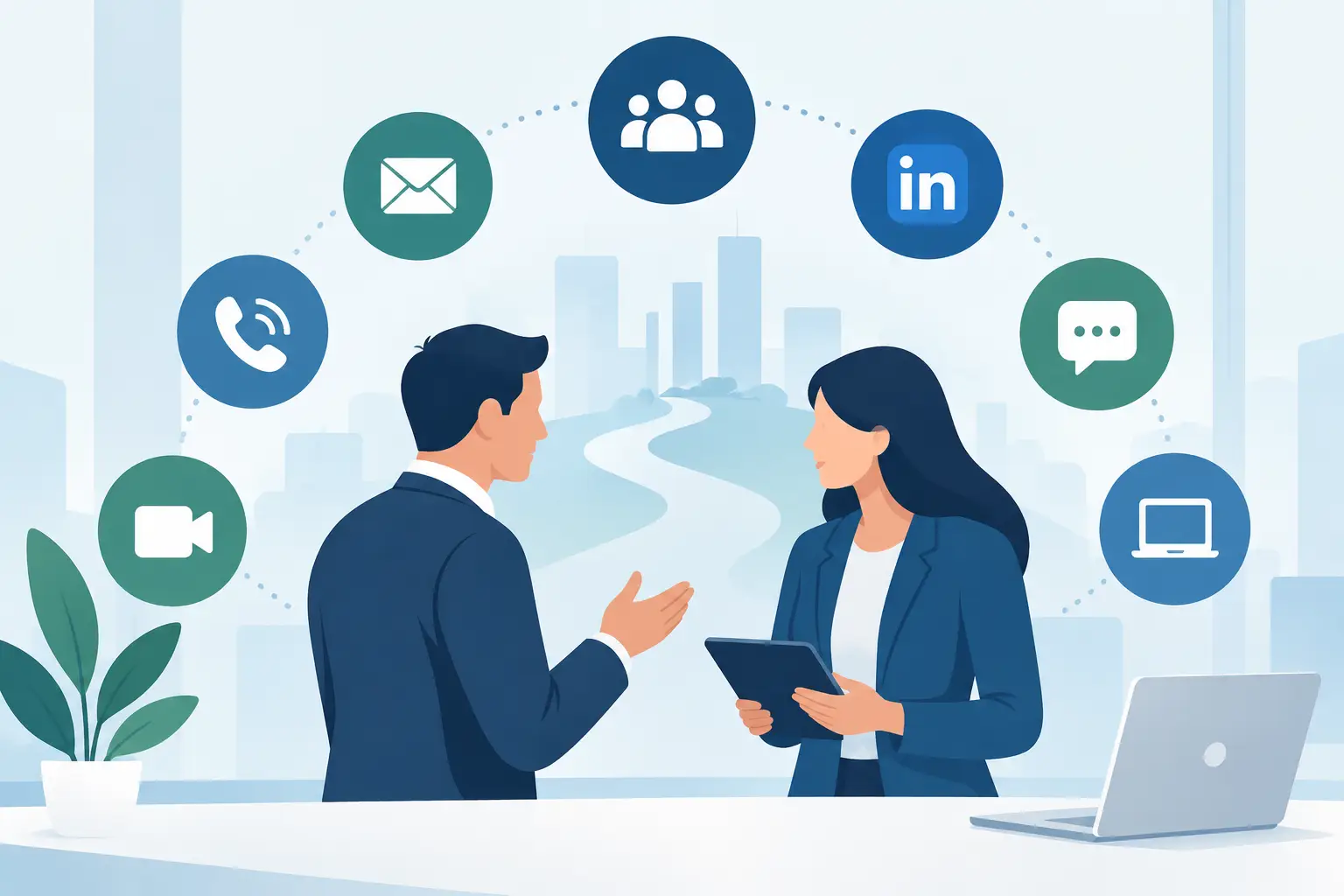 Bedste kanaler til B2B-dialog i komplekse salg